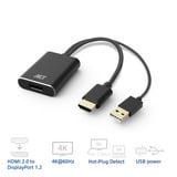 ACT Connectivity HDMI naar DisplayPort adapter, 4K@60Hz Zwart
