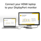 ACT Connectivity HDMI naar DisplayPort adapter, 4K@60Hz Zwart