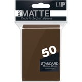 Asmodee PRO-Matte Standard Deck Protector sleeves bruin, 50 stuks