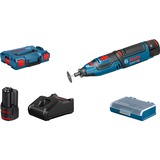 Bosch Accu-rotatiegereedschap GRO 10,8/12V Li Professional multifunctioneel gereedschap blauw/zwart, Oplader en 2 accu's inbegrepen