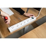Brennenstuhl Bremounta stekkerdoos 5-voudig met 2 USB C-laadcontactdozen Wit, 5x stekker, 2x USB-C, 2x USB C