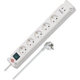 Brennenstuhl Bremounta stekkerdoos 5-voudig met 2 USB C-laadcontactdozen stekkerdoos Wit, 2x USB C