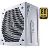 Cooler Master V650 Gold - V2 White Edition, 650 Watt voeding Wit, 4x PCIe, Kabelmanagement