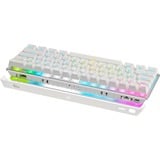 Corsair K70 PRO MINI WIRELESS RGB, gaming toetsenbord Wit, US lay-out, Cherry MX Red, 60%, PBT double-shot keycap, RGB