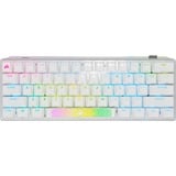 Corsair K70 PRO MINI WIRELESS RGB, gaming toetsenbord Wit, US lay-out, Cherry MX Red, 60%, PBT double-shot keycap, RGB