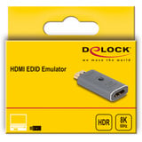 DeLOCK HDMI EDID Emulator 8K adapter Antraciet