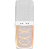 Fractal Design Meshify 3 Ambience Pro RGB Clear Tint midi tower behuizing Wit | 2x USB-A | 1x USB-C | RGB | Tempered Glass