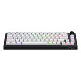 Hator Skyfall Wireless RGB mechanisch gaming toetsenbord Zwart, US lay-out (QWERTY), HATOR Aurum Sterling, 65%, RGB, Double shot ABS, Hot-swap, 2.4GHz | Bluetooth | USB-C