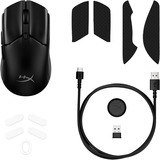 HyperX Pulsefire Haste 2 mini gaming muis Zwart, 400 - 26,000 DPI, 2.4 GHz / Bluetooth / USB-C