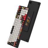 Iqunix F97 Graffiti Diary Wireless Mechanical Keyboard, gaming toetsenbord Zwart/wit, US lay-out, Cherry MX Brown, RGB leds, 96%, Hot-swappable, PBT, 2.4GHz | Bluetooth 5.1 | USB-C