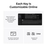 Keychron V6 Ultra 8K Wireless Custom Mechanical Keyboard Zwart, US lay-out (QWERTY), Keychron Silk POM Red, 100%, RGB, Hot swap, 2.4 GHz | Bluetooth 5.3 | USB-C