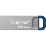 Kingston DataTraveler Kyson USB Flash Drive 256 GB usb-stick Zilver/blauw, USB-A 3.2 (5 Gbit/s)