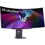 LG UltraGear 45GX90SA 44.5" Curved UltraWide gaming monitor Zwart, 240 Hz, HDMI, DisplayPort, LAN, USB-C, Audio, AMD FreeSync