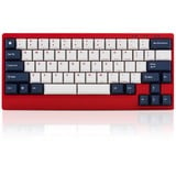 Leopold FC650MDSN/EWBPD(R), gaming toetsenbord Rood/wit, US lay-out, Cherry MX Brown