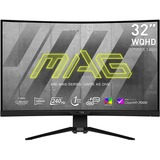 MSI MAG 325CQRXF 31.5" gaming monitor Zwart, 170Hz, HDMI, DisplayPort, Adaptive Sync