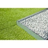 Nature Borderrand van verzinkt staal begrenzing Grijs, 3x H 10,2 x 91,4 cm, Incl. 4x grondpennen