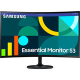 SAMSUNG Essential S27D362GAU 27" curved monitor Zwart, 100 Hz, VGA, HDMI