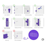 Shelly Touch Smart Lock slot Zwart, Bluetooth 4.2, wifi