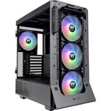 Thermaltake Ceres 500 TG ARGB midi tower behuizing Zwart | 2x USB-A | 1x USB-C | Tempered Glass