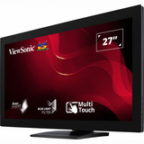 ViewSonic 10-point Touch Screen monitor TD2760 27" Zwart, 1x DisplayPort, 1x HDMI, 1x VGA, 2x USB-A, 1x HDMI, 1x DisplayPort, VGA, USB-A, USB-B