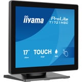 iiyama ProLite T1721MSC-B3 17" touchscreen monitor Zwart (mat), VGA, HDMI, Audio, 75Hz, Touch