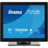 iiyama ProLite T1721MSC-B3 17" touchscreen monitor Zwart (mat), VGA, HDMI, Audio, 75Hz, Touch