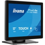 iiyama ProLite T1721MSC-B3 17" touchscreen monitor Zwart (mat), VGA, HDMI, Audio, 75Hz, Touch