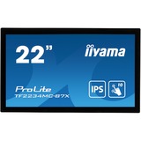 iiyama ProLite TF2234MC-B7X 22" Public Display Zwart, Touch, VGA, HDMI, DisplayPort