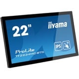 iiyama ProLite TF2234MC-B7X 22" Public Display Zwart, Touch, VGA, HDMI, DisplayPort