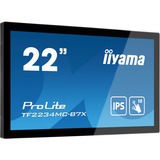 iiyama ProLite TF2234MC-B7X 22" Touchscreen-Monitor Zwart, Touch, VGA, HDMI, DisplayPort