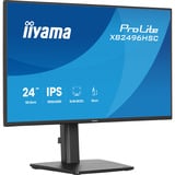 iiyama ProLite XB2496HSC-B1 24" monitor Zwart (mat), 144 Hz, HDMI, USB-C, Audio