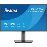 iiyama ProLite XB2496HSC-B1 24" monitor Zwart (mat), 144 Hz, HDMI, USB-C, Audio