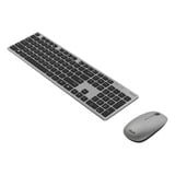 ASUS W5000 Wireless Keyboard and Mouse Set desktopset Grijs, US lay-out (QWERTY), Rubberdome, 100%, 800 - 1600 DPI, 2.4 GHz