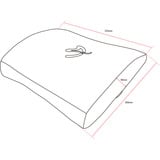 Arozzi Lumbar Support Black Velour - Horizontal Straps inlegkussen Zwart