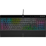 Corsair K55 RGB PRO XT Gamingtoetsenbord Zwart, US Layout, Membraan, RGB-led