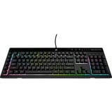 Corsair  K55 RGB PRO XT, gaming toetsenbord Zwart, US lay-out, Membraam, RGB-leds