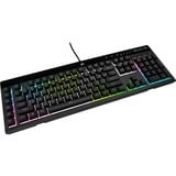 Corsair  K55 RGB PRO XT, gaming toetsenbord Zwart, US lay-out, Membraam, RGB-leds