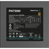 DeepCool PN750M, 750 Watt voeding  Zwart, 3x PCIe, 1x 12VHPWR, Kabelmanagement