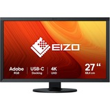 EIZO CS2740 ColorEdge 26.9" 4K UHD monitor Zwart, HDMI, DisplayPort, 4x USB-A, USB-C