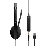 EPOS ADAPT 165T USB II on-ear headset Zwart
