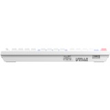 HelloGanss HS75T GC05 RGB mechanisch toetsenbord Wit, US lay-out (QWERTY), Gateron Yellow, 75%, RGB leds, PBT Doubleshot keycaps, hot swap, 2,4 GHz | Bluetooth | USB-C