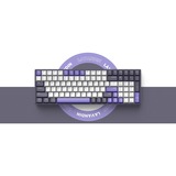 Iqunix F97 Lavandin Wireless Mechanical Keyboard, gaming toetsenbord Lavendel, US lay-out, Cherry MX Silent Red, RGB leds, 96%, Hot-swappable, PBT, 2.4GHz | Bluetooth 5.1 | USB-C