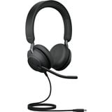 Jabra JBR Evolve2 40 SE Stereo USB-C UC on-ear headset Zwart