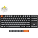 Keychron K8 Max-J4 RGB mechanisch toetsenbord Zwart, US lay-out (QWERTY), Keychron Super Banana, 80% (TKL)	, RGB leds, OSA Double-shot PBT, hot swap, USB-C | 2.4 GHz | Bluetooth 5.1