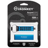 Kingston IronKey Keypad 200 128 GB usb-stick USB-C 3.2 (5 Gbit/s)