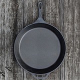 Lodge Braadpan L14SK3 met steel en handgreep bak-/braadpan Zwart, Ø 38cm