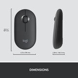 Logitech MK470 Slim draadloze desktopset Zwart, US-International lay-out (QWERTY), Scissor switches, 100%, 1000 dpi