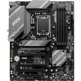 MSI B760 GAMING PLUS WIFI socket 1700 moederbord Grijs/zwart, RAID, 2.5 Gb-LAN, WiFi6E, BT, Sound, ATX