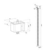 Neomounts ADS06-131WH Kabelgeleider - klembevestiging - universeel kabelgeleiding Wit