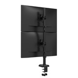 Neomounts DS60-600BL2V Monitorarm voor twee schermen 10-32" Zwart